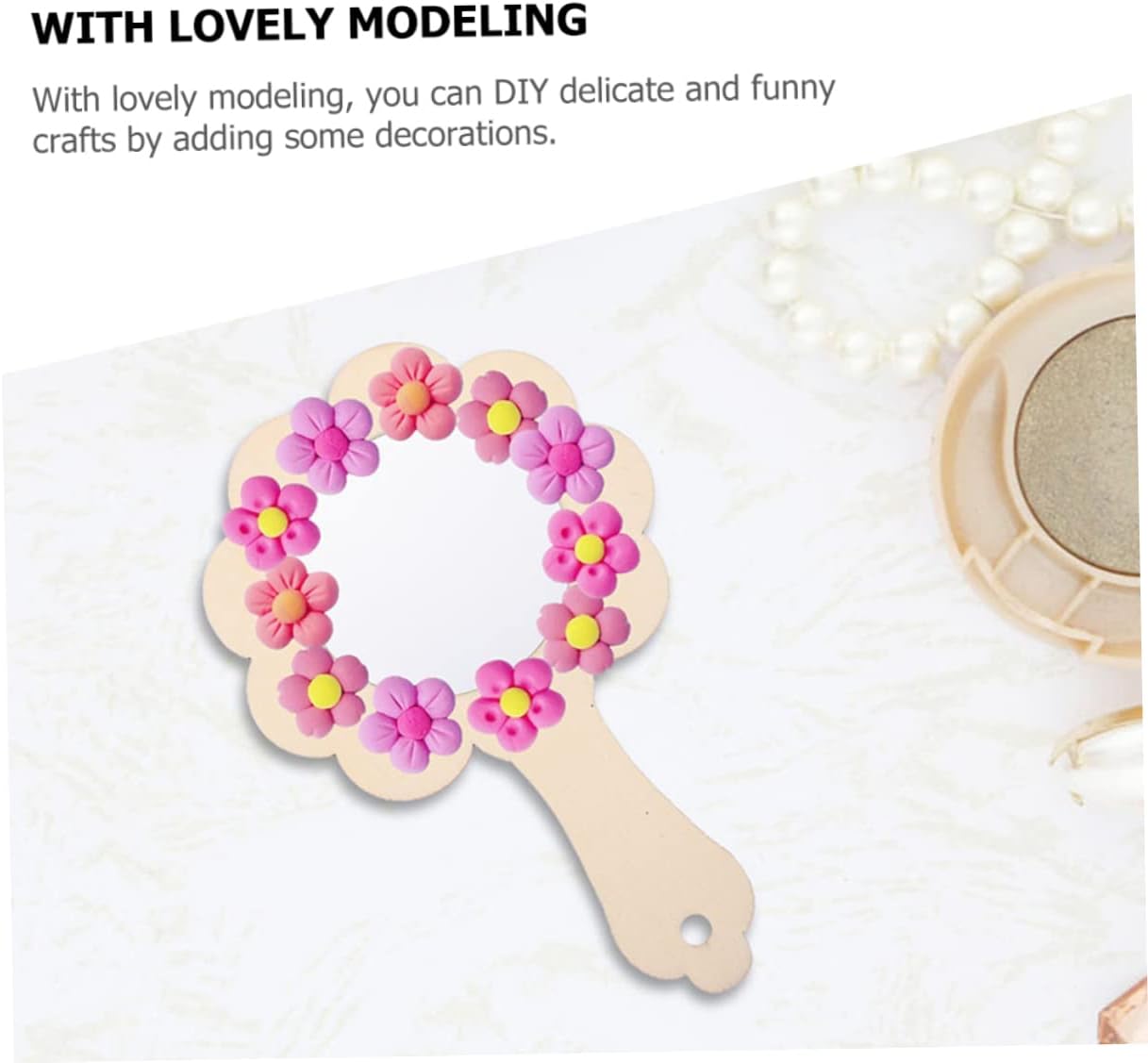 Angoily 5pcs Wooden Mirror Set for Kids