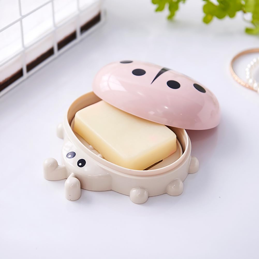 Self Draining Soap Holder with Ladybug Design