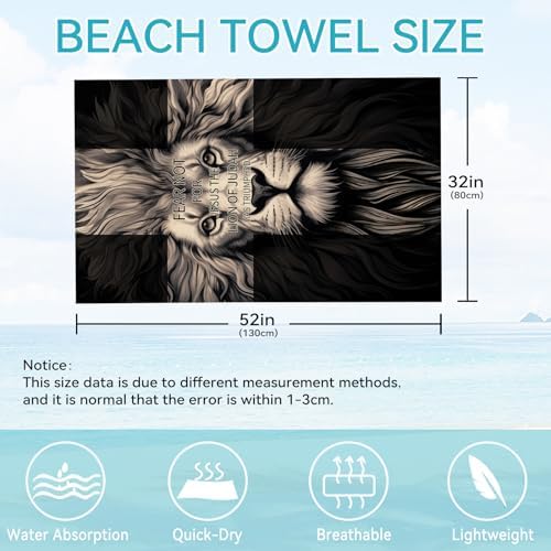 ONE TO PROMISE Microfiber Lion Towel - 315 x 51