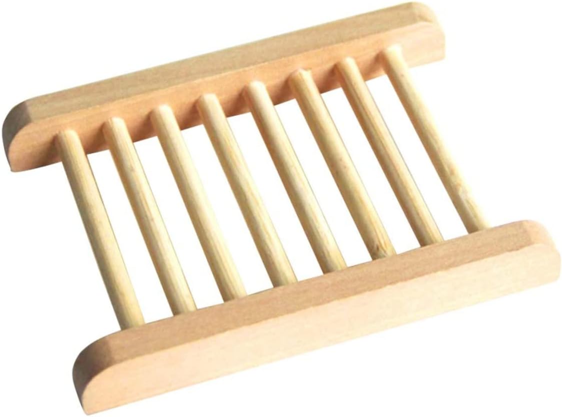 ABOOFAN Wood Soap Tray Holder Set of 2 1