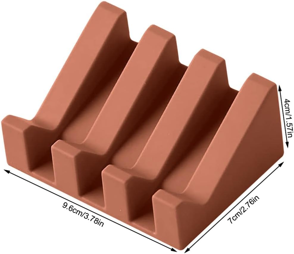 Silicone Soap Dish with Self Draining Waterfall Design
