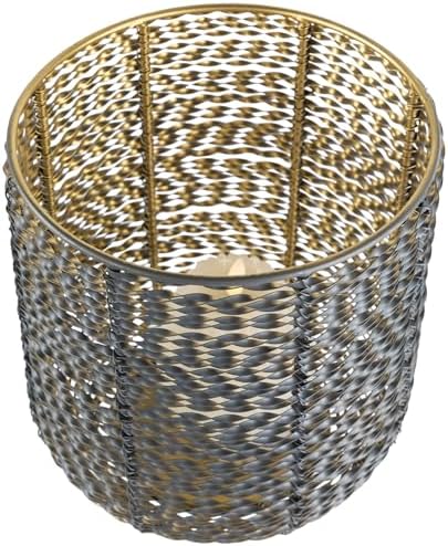 Northlight Twisted Iron Candle Holder Set - Gray Gold