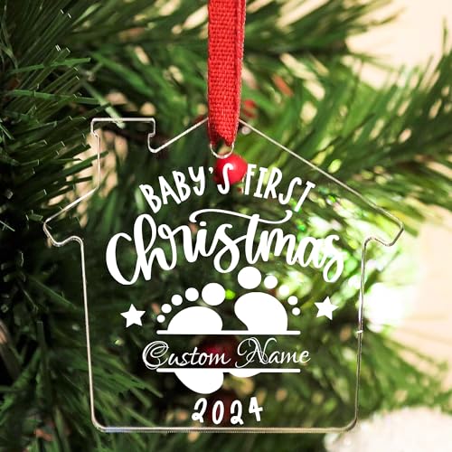Personalized Babys First Christmas Ornament 2024