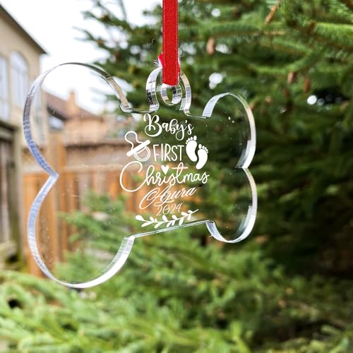 Jasilon Personalized Babys First Christmas Ornament 1