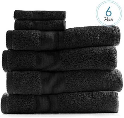 Hearth Harbor Bath Towel Set of 6 - Ultra Soft 700 GSM Cotton