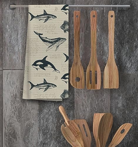 TNUW Ocean Animals Kitchen Towels 24x16 Inch