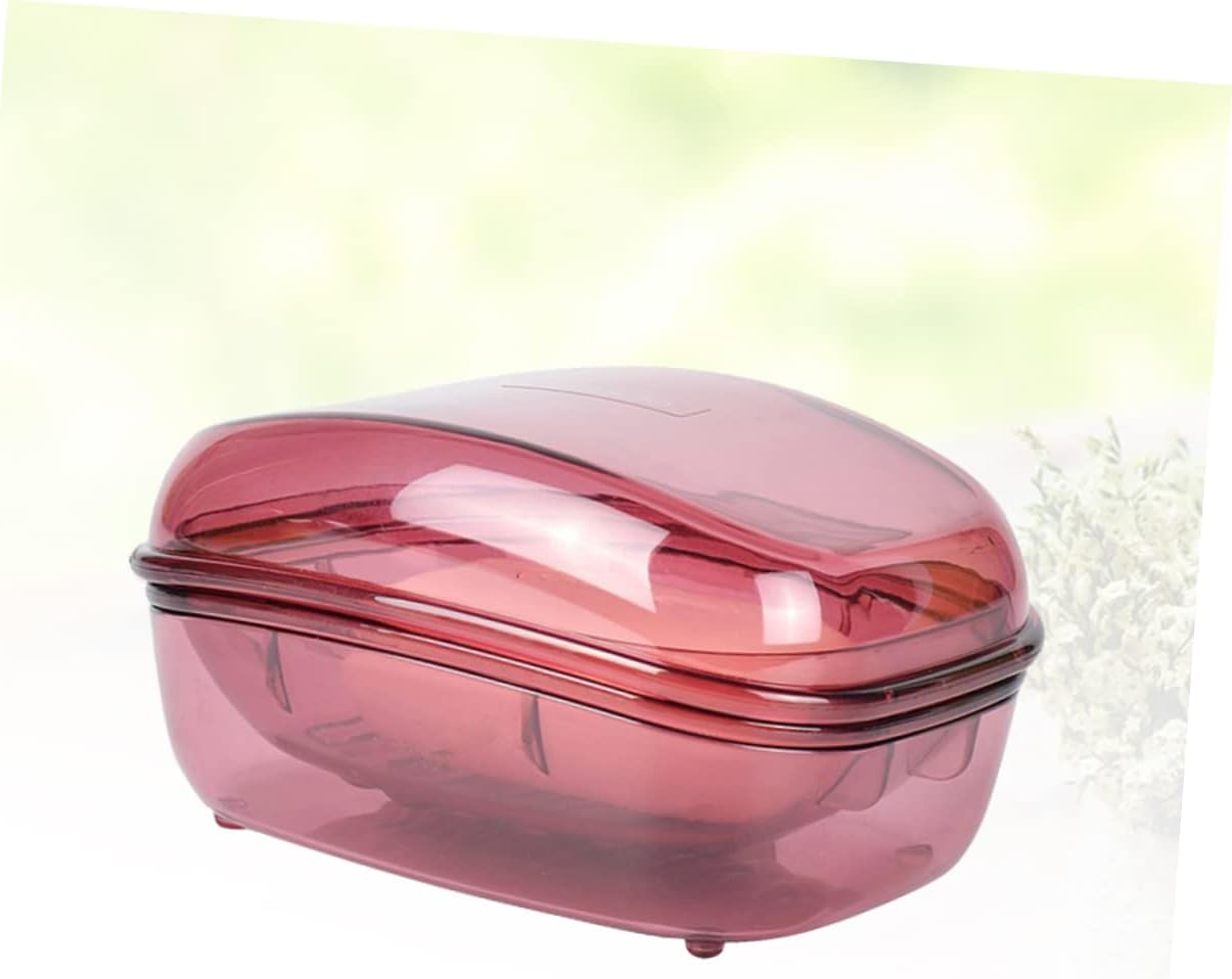 COOLHIYA Waterproof Soap Box with Lid Leakproof Holder for Travel Shower Use