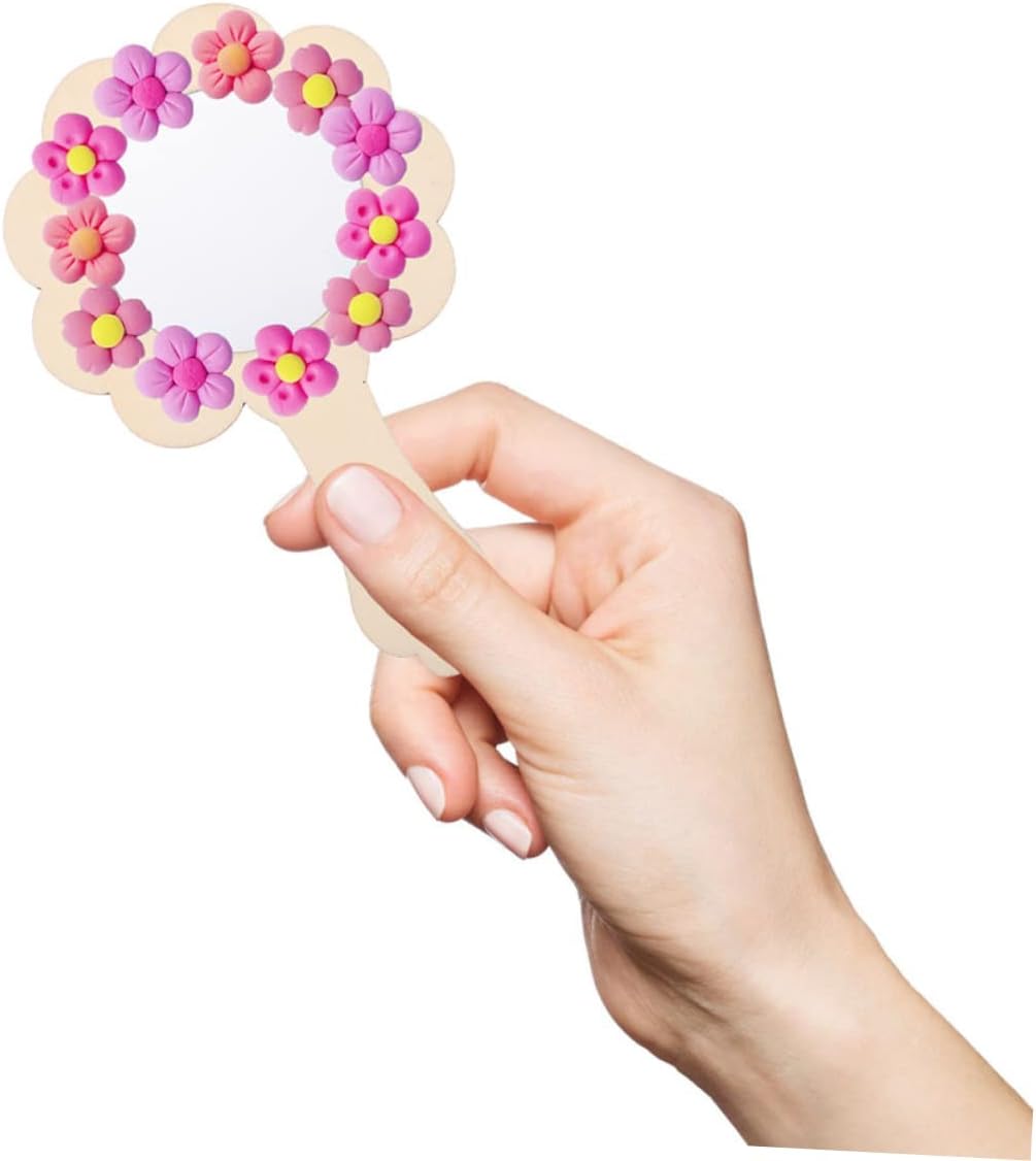 Angoily 5pcs Wooden Mirror Set for Kids