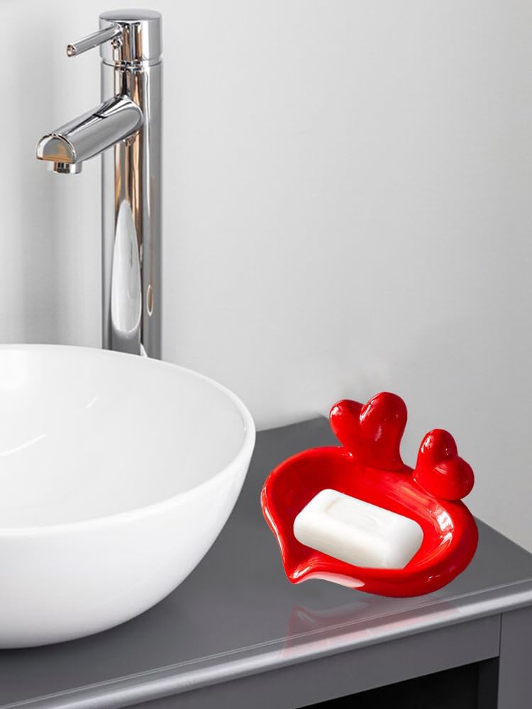Belupai Heart to Heart Ceramic Soap Dish 1