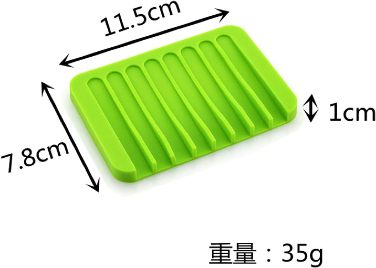 Menge Silicone Soap Dish Anti-Slip Drainable Mat