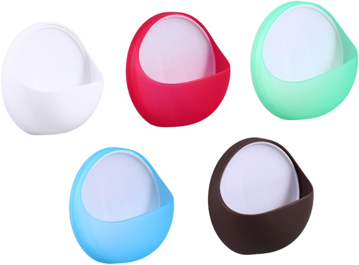 Wall-Mounted Suction Cup Soap Holder for Bathroom Sink