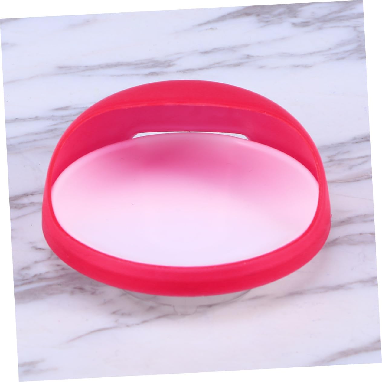ABOOFAN Wall Mounted Soap Dish with Suction Cup Red for Smooth Surfaces