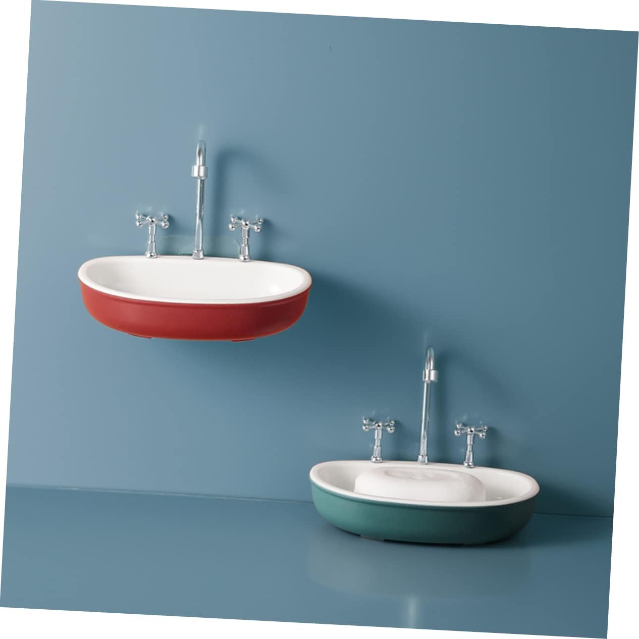 1Pc Creative Suction Cup Soap Dish for Shower and Kitchen