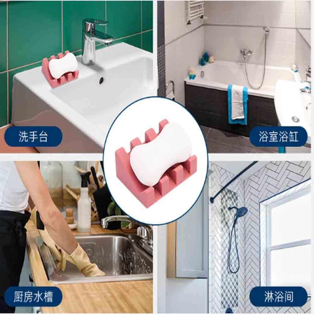 TOOLSTAR Bathroom Silicone Soap Dish Holder