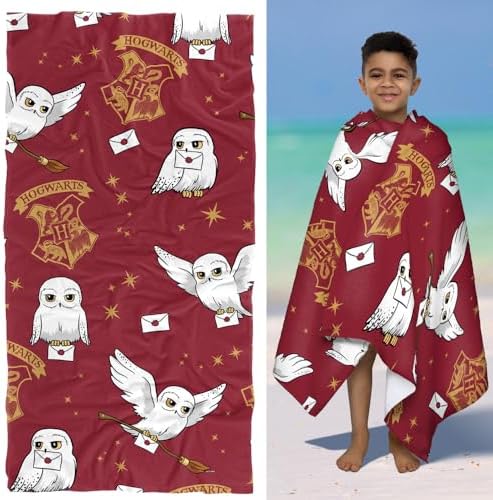 LOGOVISION Harry Potter Hedwig AOP 30x60 Beach Towel for Kids