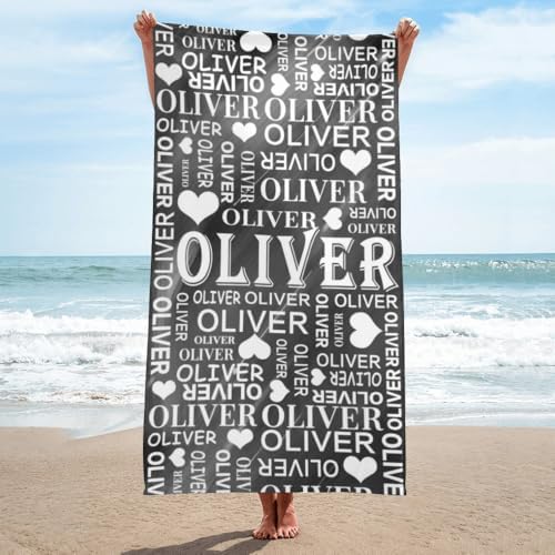 Custom Name Beach Towel - Personalized for Kids and Adults