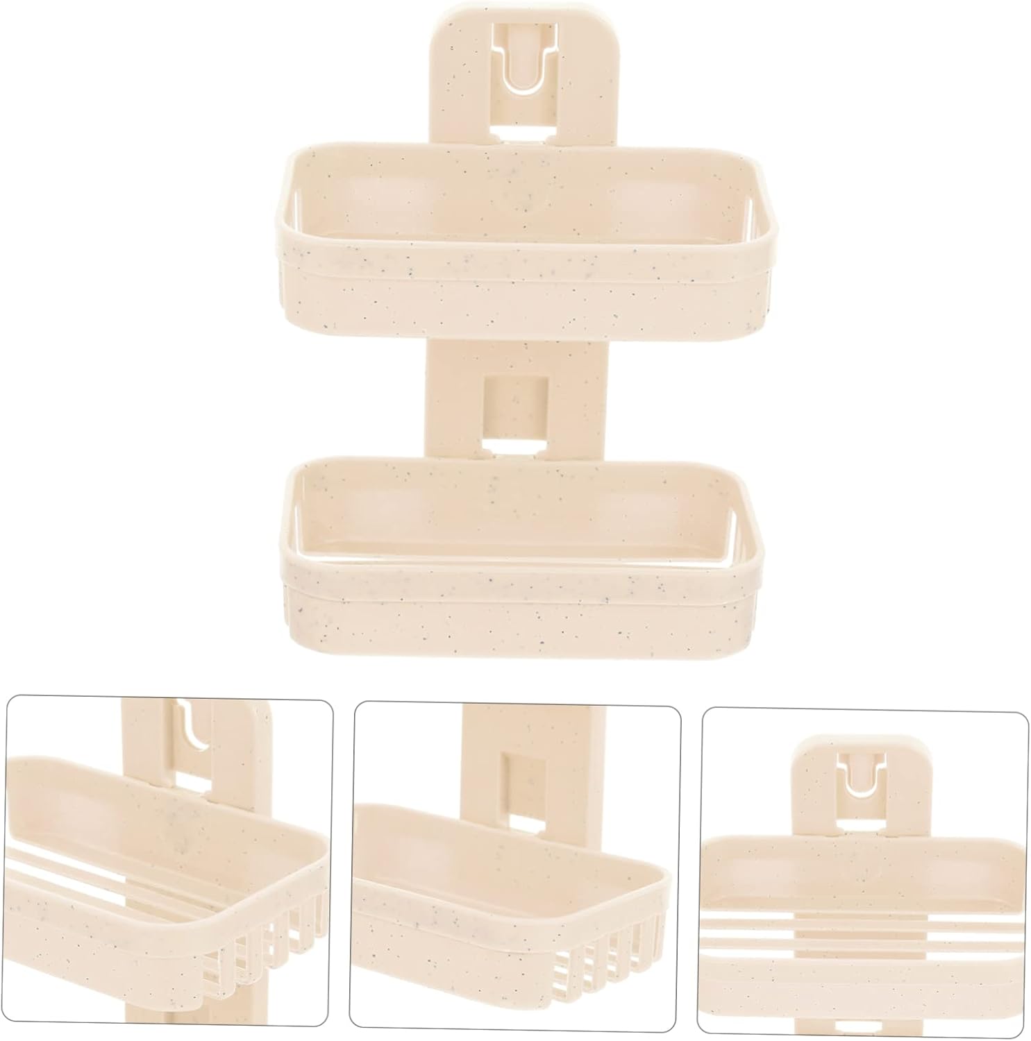 Ciieeo Double Layer Wall Mount Soap Dish Holder
