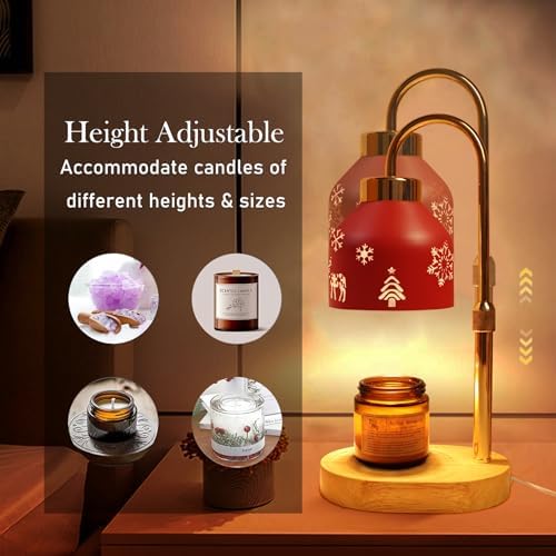 Loowoko Candle Warmer Lamp 2 Bulbs Dimmable with Timer