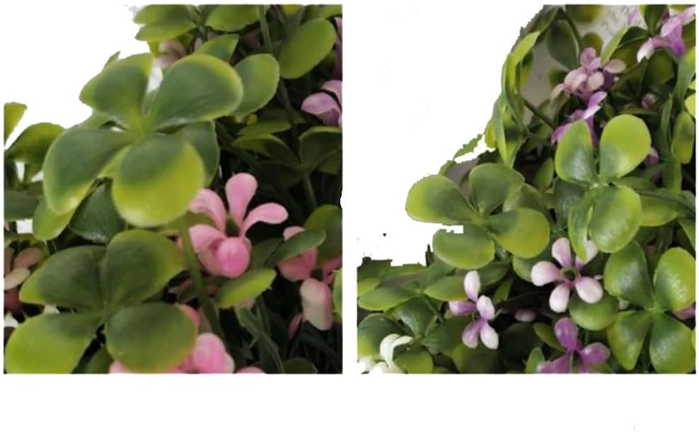 Alipher Artificial Clover Bushes 3PCS White Fake Greenery