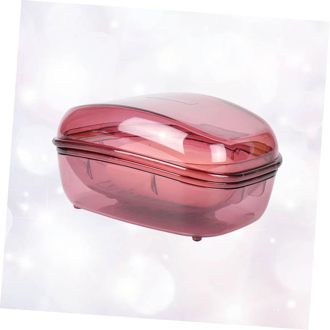 COOLHIYA Waterproof Soap Box with Lid Leakproof Holder for Travel Shower Use