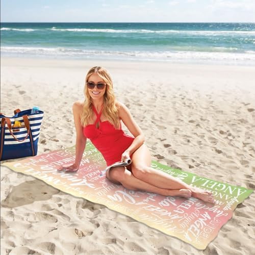 Custom Kids Adults Beach Towel with Name