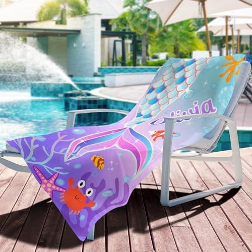 Personalized Beach Towels with Names for Kids 1