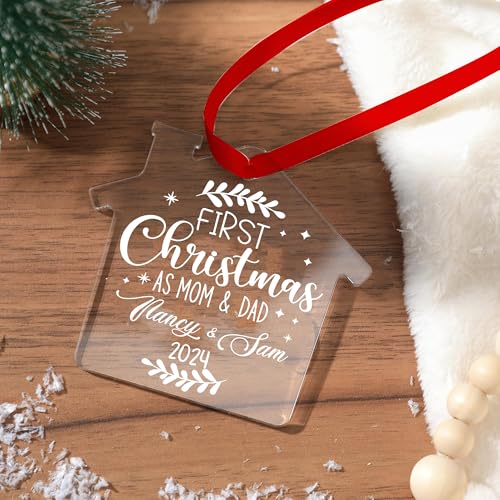 Personalized Babys First Christmas Acrylic Ornament 1