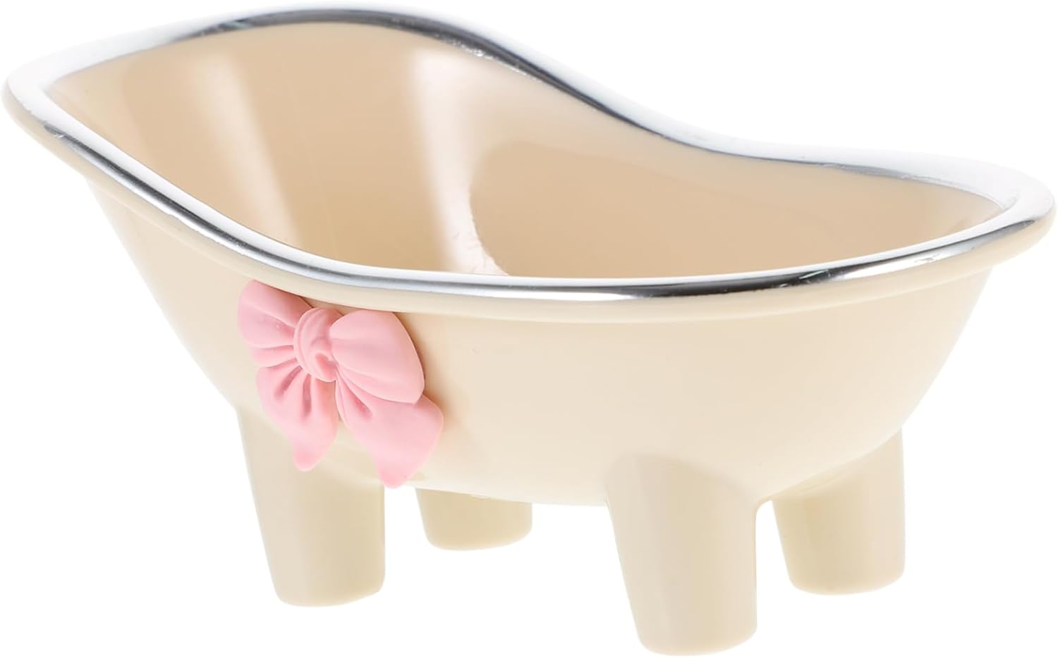Bathtub Shaped Soap Dish Cute Design with Drain