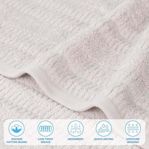Superior Mika Smart Twist Viscose Cotton Blend Towels Set of 6