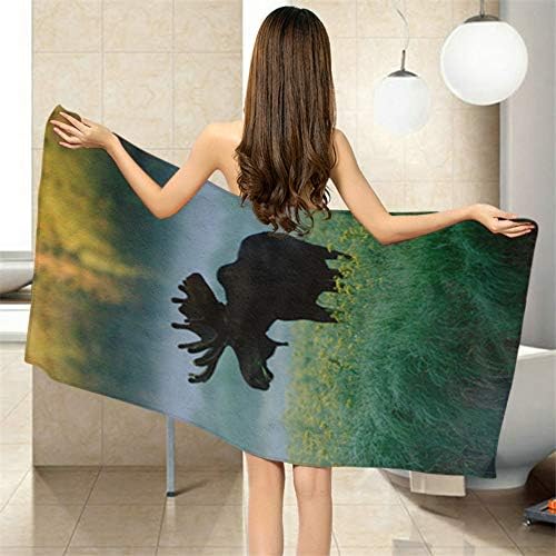 Moslion Soft Bath Towel 64x32 Inches for Home Beach Camping