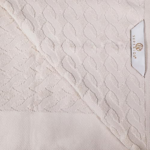 Superior Turkish Cotton Jacquard 4-Piece Bath Towel Set