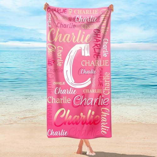 Personalized Beach Towel with Name - Quick Dry Microfiber