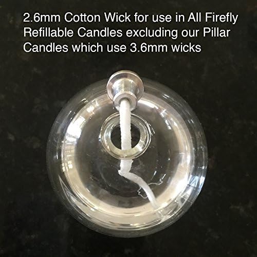 Firefly 5 Ft 26mm Braided Eco Cotton Wick for Oil Lamps