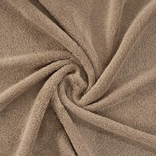 Personalized 2-Piece Brown Towel Set with Name Embroidery