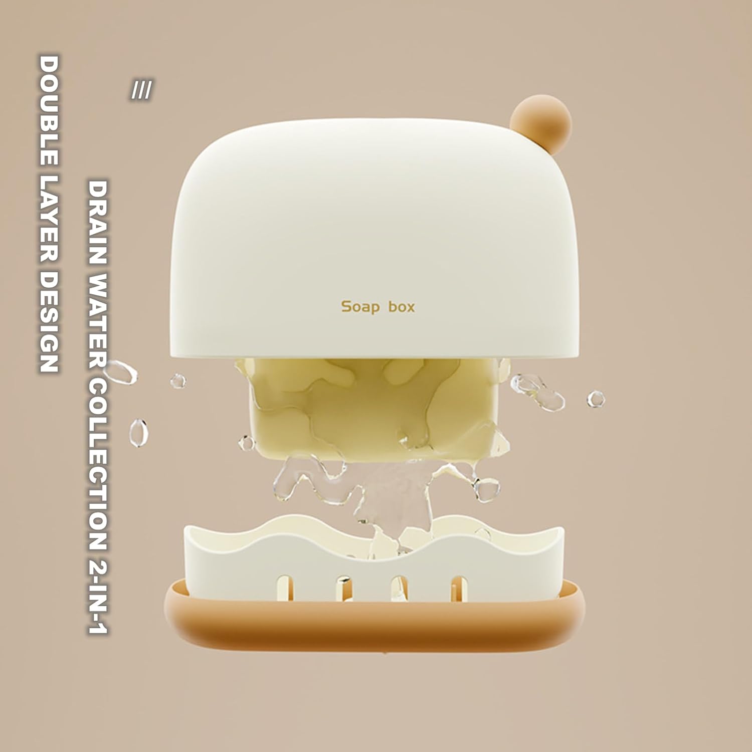 Chchmu Portable Soap Holder with Lid for Travel Hiking