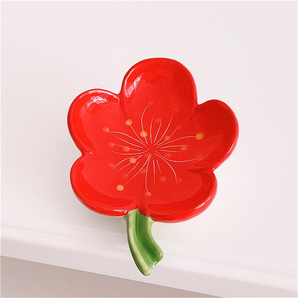 Ankah Decorative Ceramic Soap Box Butterfly Design