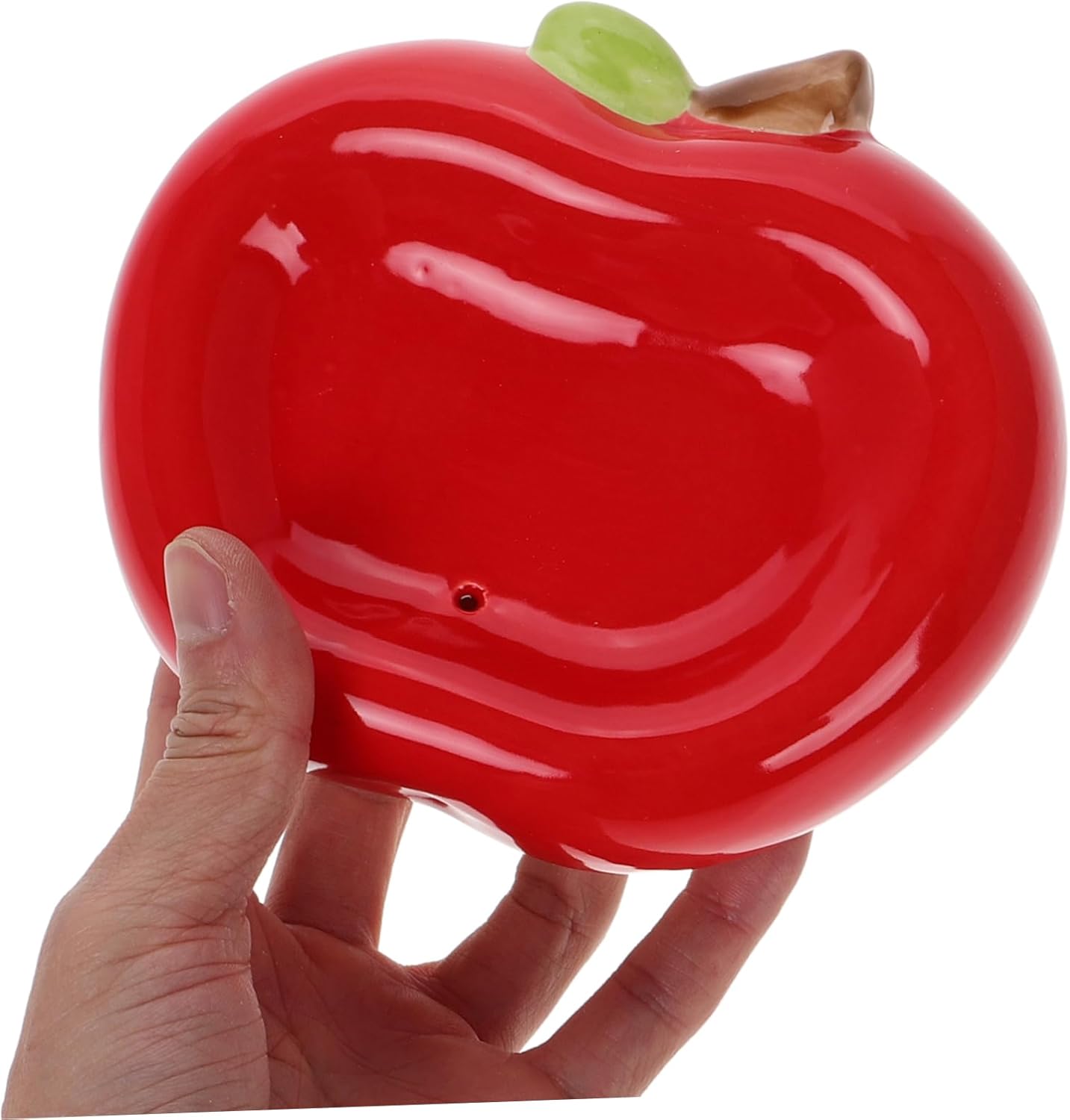 PRETYZOOM Ceramic Apple Soap Holder Modern Bathroom Drainage Dish