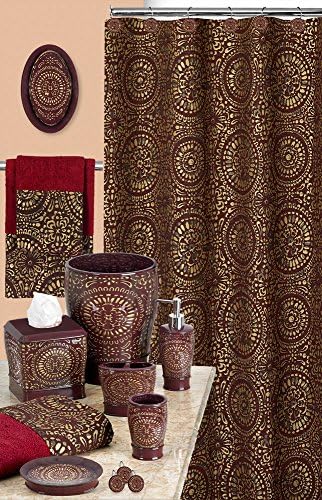 Popular Bath Soap Dish Burgundy Vescade Collection