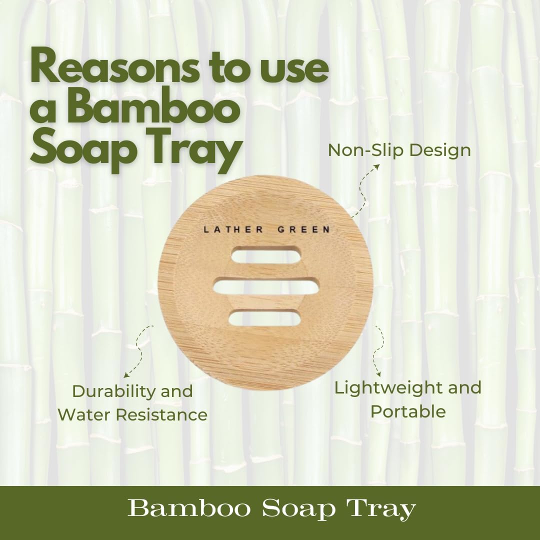 Bamboo Soap Dish Shower Steamer Holder