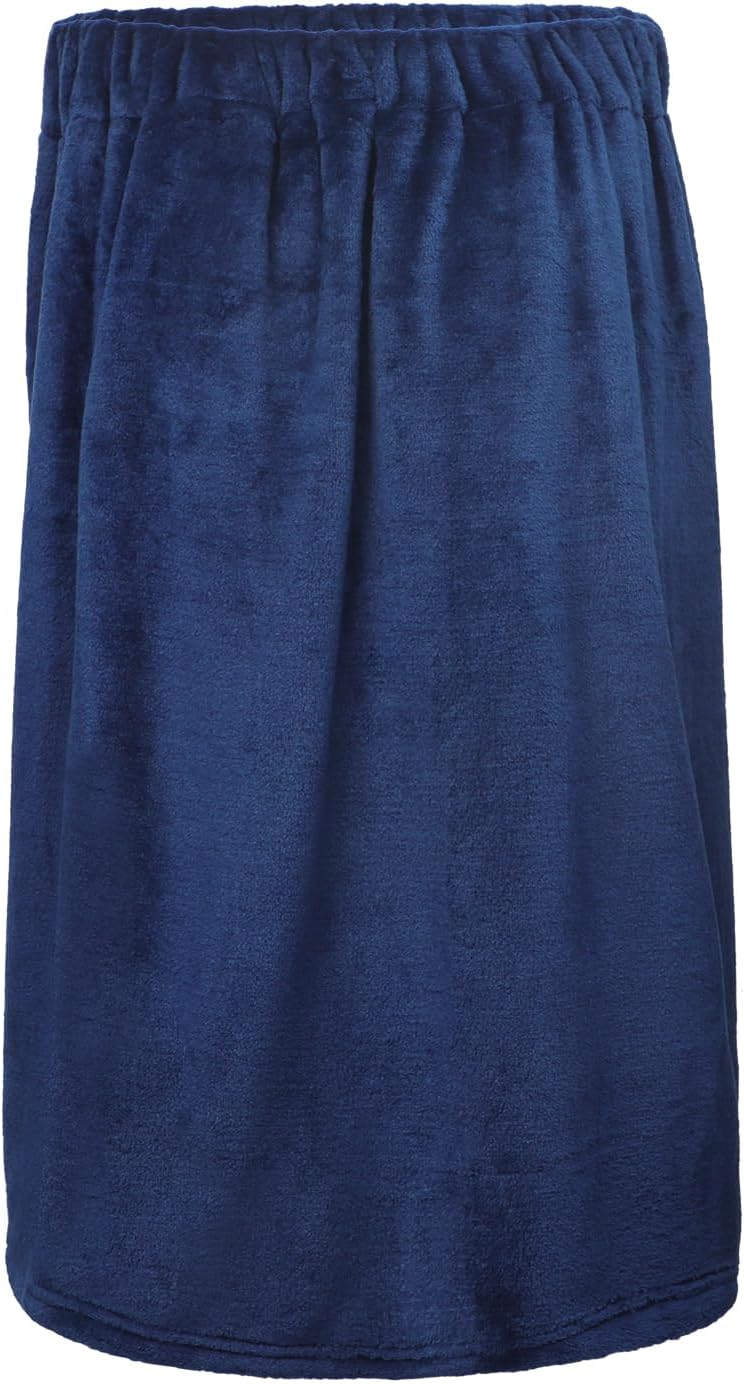 Men Boys Bath Towel with Pocket - Adjustable Elastic Band