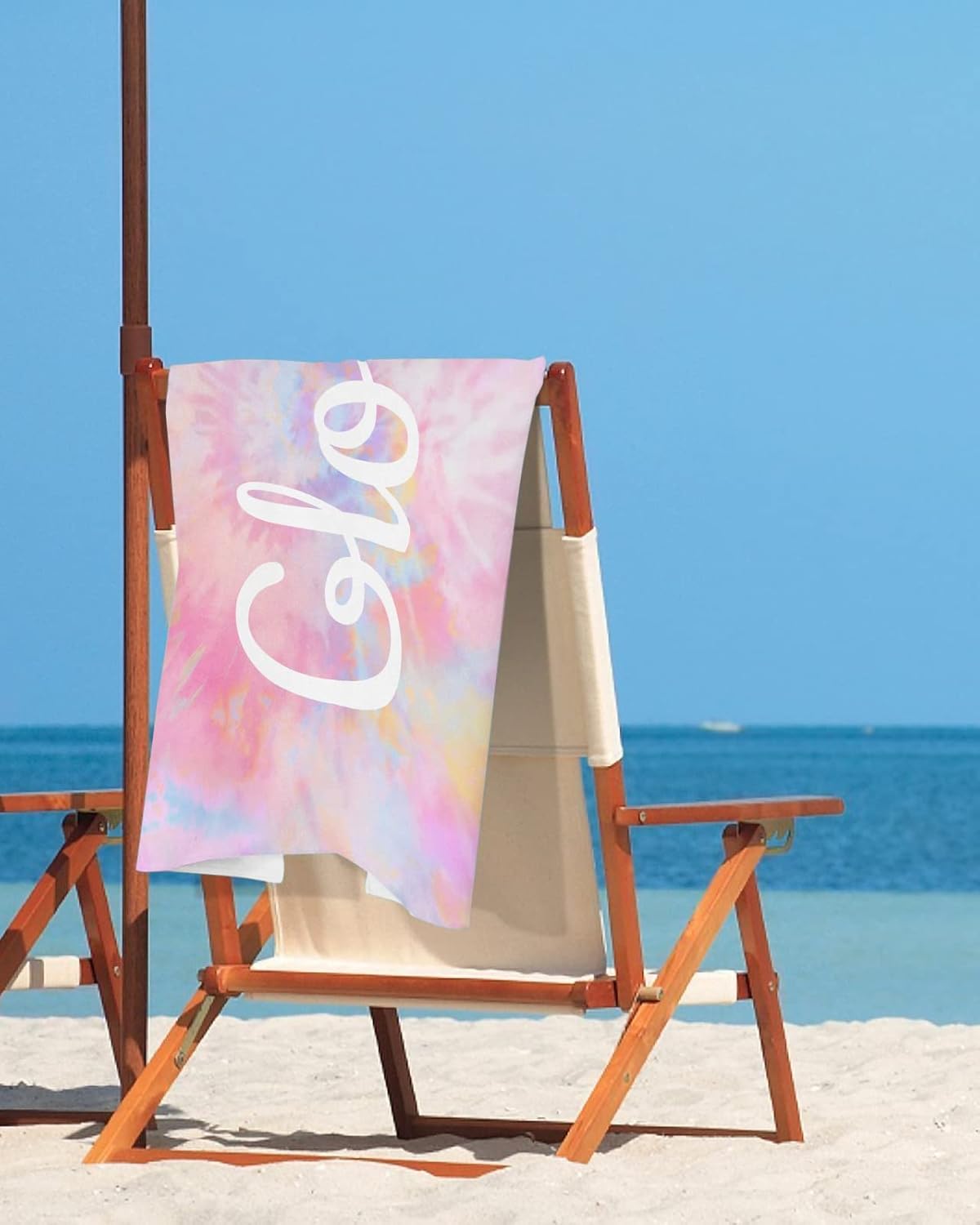 Personalized Beach Towel with Names - Custom Microfiber