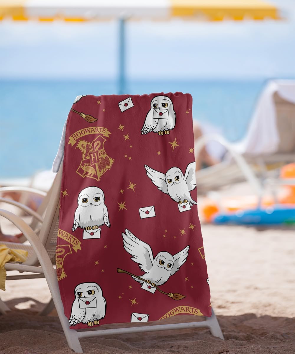 LOGOVISION Harry Potter Hedwig AOP 30x60 Beach Towel for Kids