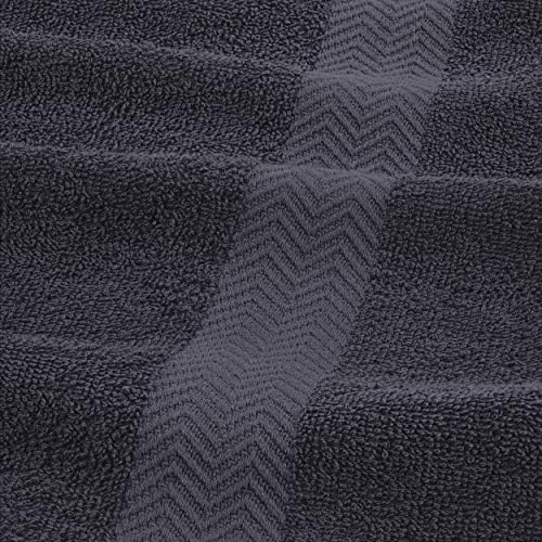 Superior 18-Piece Cotton Towel Set Navy Blue