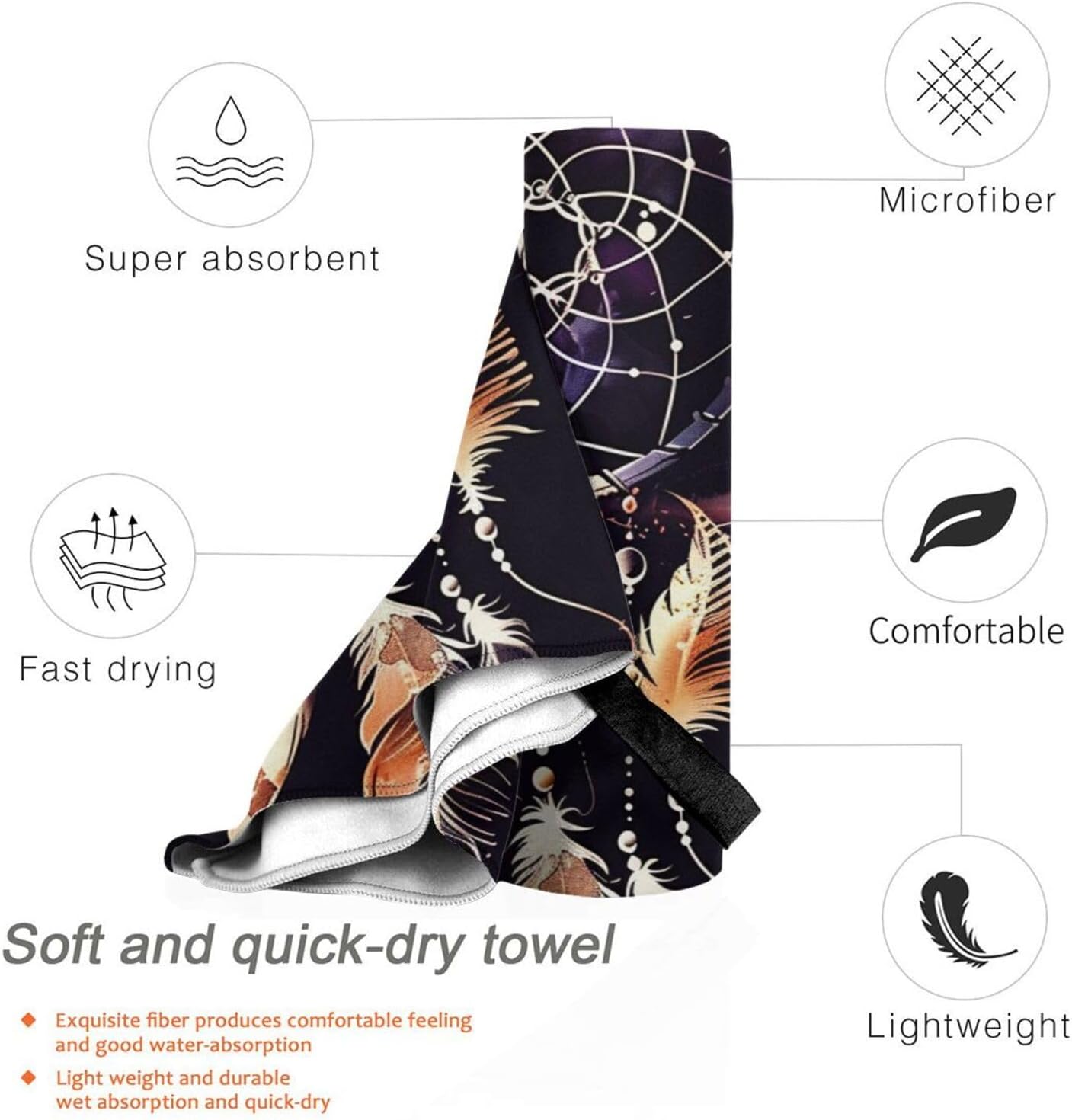 HSYOYO Microfiber Beach Towel 315 x 63 Inch 1