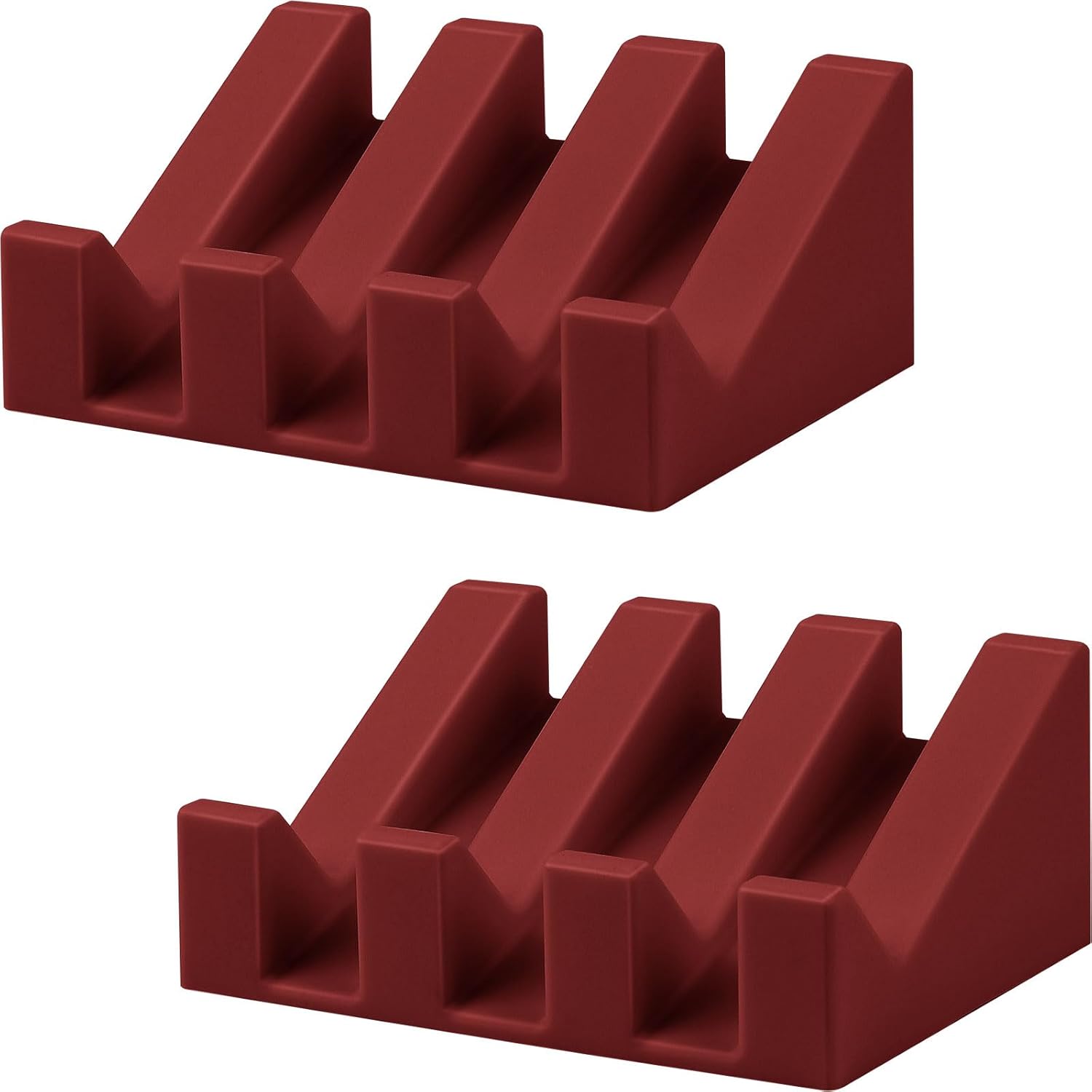 SAISN Silicone Soap Dish 2 Pack Non-Slip Self Draining