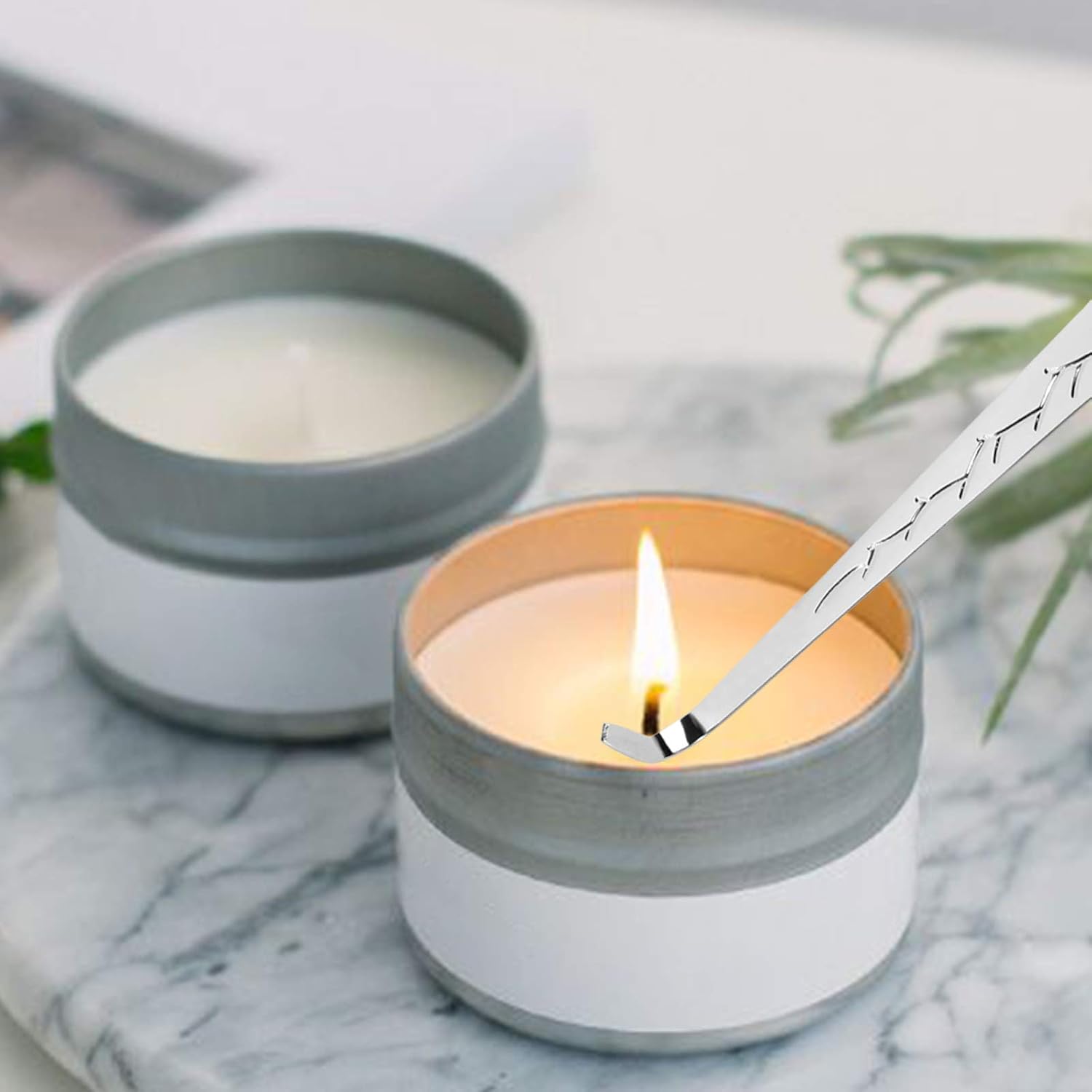 CABAX Silver Candle Wick Dippers with Hook