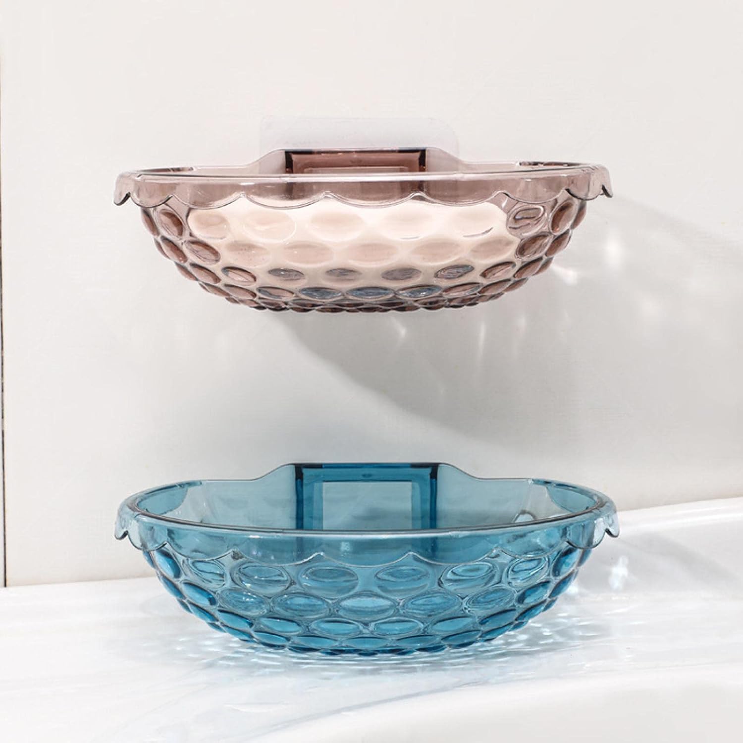 Nifao Non-Perforated Transparent Soap Rack Wall Mount