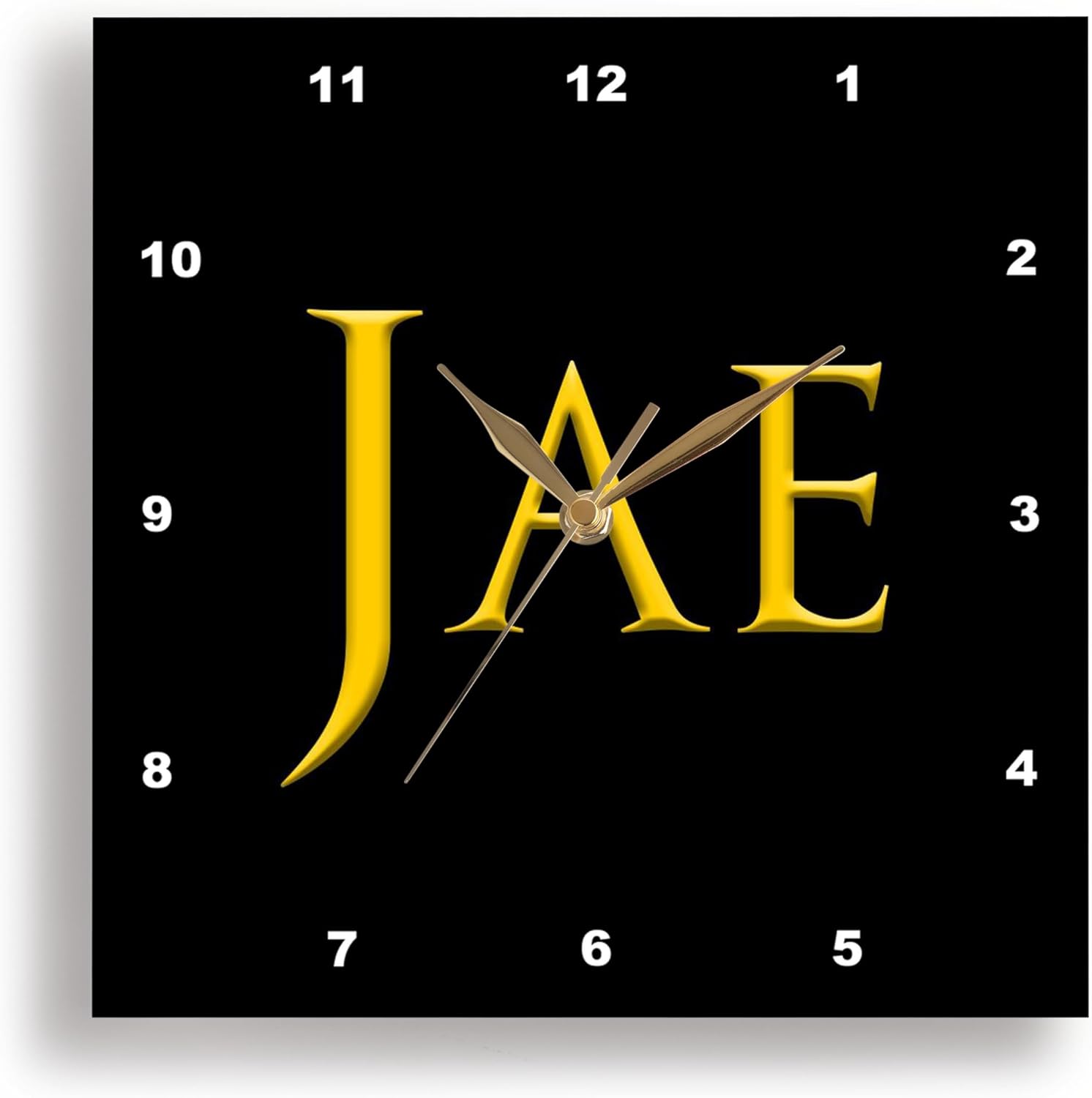 3dRose Wall Clock Silent - 13 Inch Beautiful Baby Boy Name