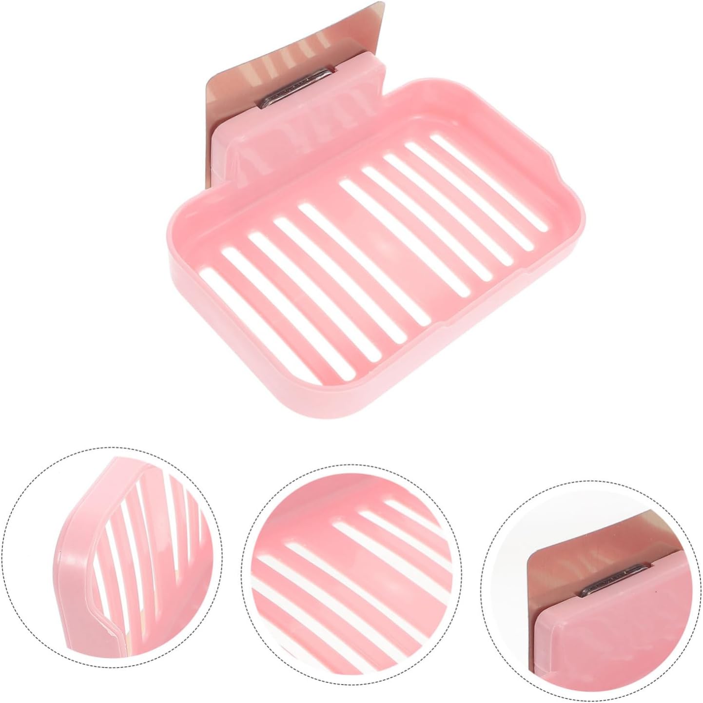 VINTORKY 2-Piece Shower Soap Dish Wall Mount Holder 1