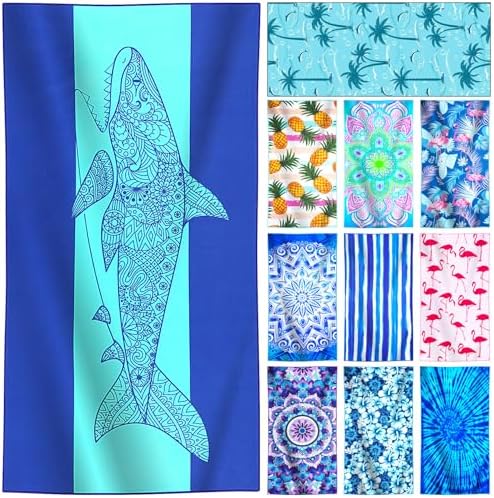 Genovega Microfiber Beach Towel - Extra Large Quick Dry Lightweight